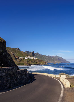 View towards Almaciga, Anaga Rural Park, Tenerife Island, Canary Islands, Spain