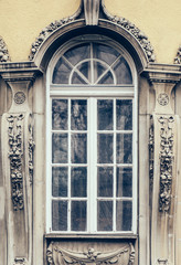 Obraz premium Building window details, Budapest, Hungary