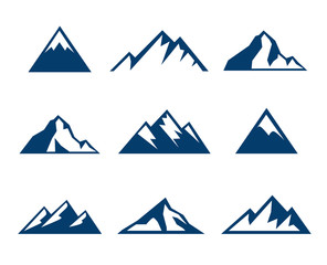 Obraz premium Górskie ikony - symbole