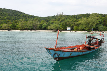 Fototapeta premium The beach of Koh Rong Sanloem island on Cambodia