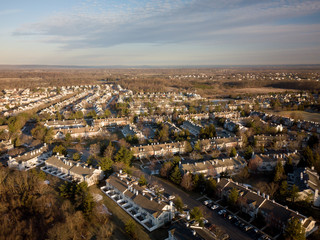 Aerial of Homes In Franklin Park New Jersey