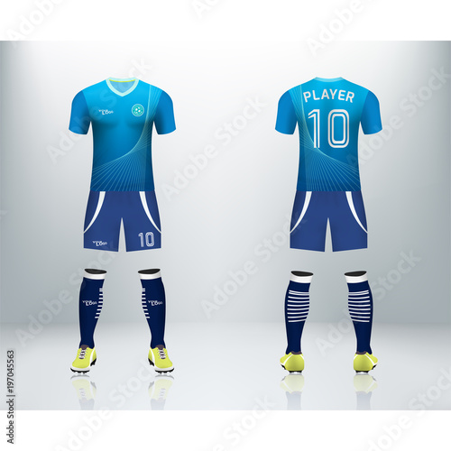 Download "3D realistic mock up of front and back of soccer jersey ...
