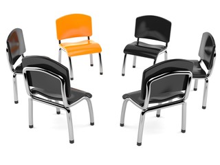 Chairs in circle