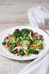 Broccoli salad with chicken