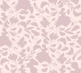 Floral premium seamless pattern with flowers. Background for textile, manufacturing, book covers, wallpapers, print or gift wrap. Vector illustration.