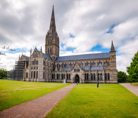 Obraz premium Salisbury Cathedral Wiltshire South West England UK
