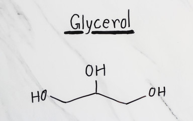 marble with the chemical formula of Glycerol