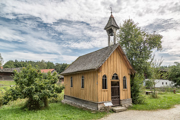An old wooden chapel