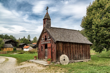 An old wooden chapel
