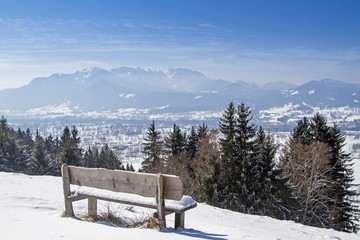 Eindrucksvolle Aussicht auf den Isarwinkel