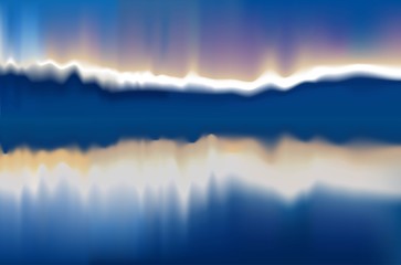 mesh background mountain and water blue