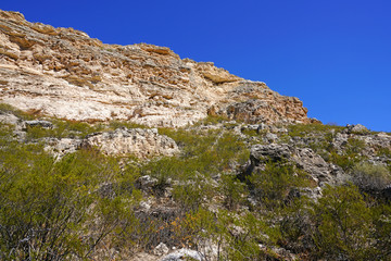 Fototapeta na wymiar Montezuma Castle National Monument cliff dwellings in Camp Verde, Arizona