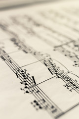 Obraz premium Sheet music book