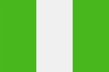 Nigeria Flag Vector Flat Icon