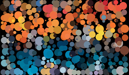 color dot look like fizzy bubble in various size and color abstract background