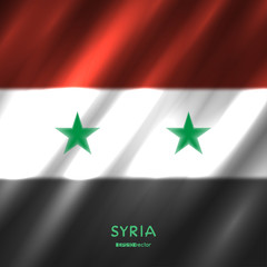 National Syria flag background