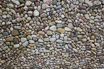 Pebbles stone road