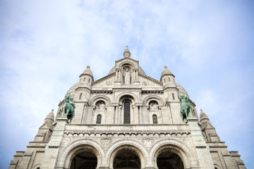 Fototapeta na wymiar Detail of the Basilica of the Sacred Heart of Paris