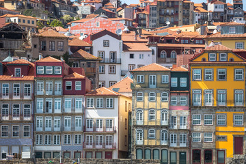 colorful buildings of Porto. Portugal
