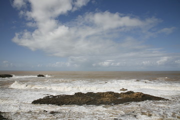 The ocean at Essaouira , Morroco