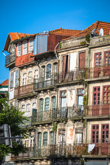 Colorful houses of Porto Ribeira, Portugal