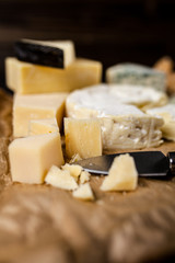 Different sorts of cheese