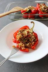 Baked bell peppers