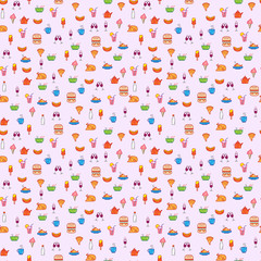 бесшовный фон еда