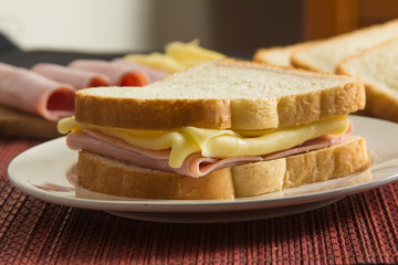 Cheese and Ham Sandwich