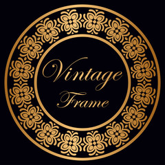Vintage round frame