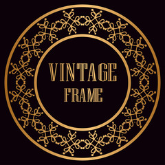 Vintage round frame