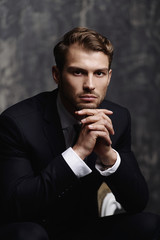 Fototapeta premium portrait of handsome man