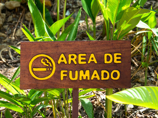 Raucherzone in Costa Rica