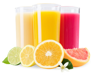 Saft im Glas Fruchtsaft Früchte Frucht isoliert freigestellt Freisteller