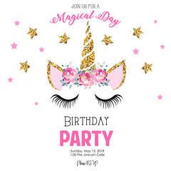 Birthday party invitation © Elena Baryshkina
