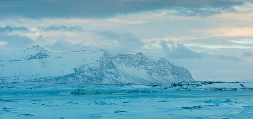 Blue glacier field