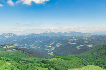 Fototapeta na wymiar Mount Gorbea on a sunny day, Spain