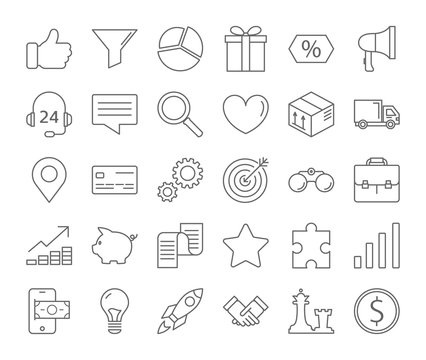 Business icons set.