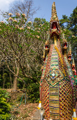 Naga statue  Wat Doi Suthep Chiang Mai