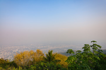 20 March 2018 Chiang Mai is covered with toxic smoke.