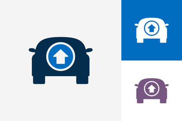 Car Upload Logo Template Design Vector, Emblem, Design Concept, Creative Symbol, Icon