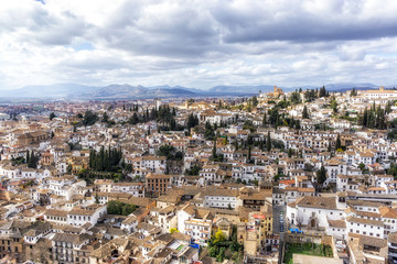 Fototapeta premium View of granada from alcazaba