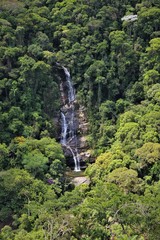 waterfall in tropical rainforest of Brasil