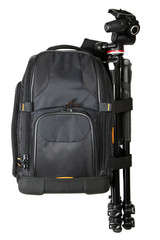 Naklejka premium Photography equipment backpack