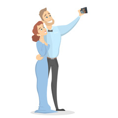 People making selfie.