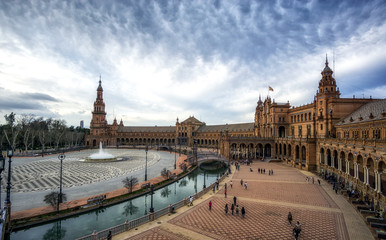 Fototapeta premium Seville Spanish Plaza