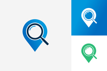 Pin Search Logo Template Design Vector, Emblem, Design Concept, Creative Symbol, Icon