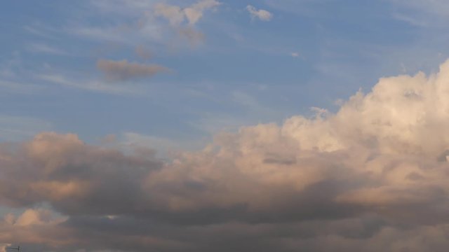 White and Grey Clouds on Blue Sky in a Summer Day