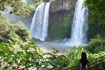 Double cascade à Iguazu en Argentine