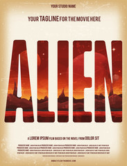 Alien Movie Poster Template - 197074166